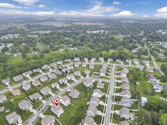 667 Green Forest Pl, Lithopolis, OH 43136 - aerial view of property and surrounding area featuring nearby suburban area