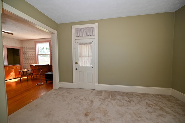 entryway featuring wood-type flooring