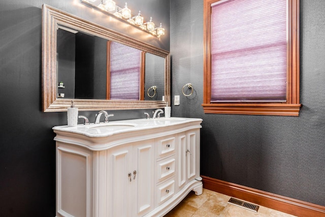 bathroom featuring vanity