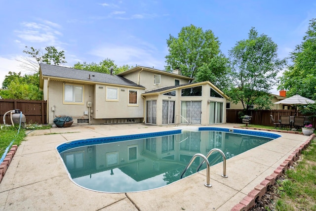 view of pool with a patio