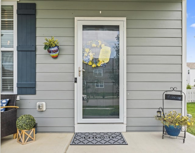 view of property entrance