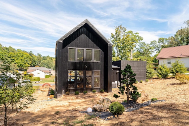 view of outbuilding with french doors