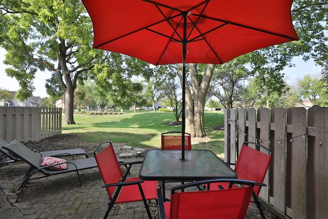 view of patio