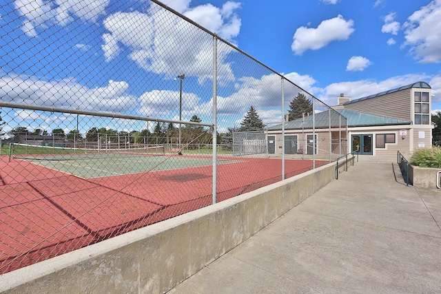 view of sport court