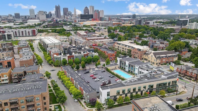 birds eye view of property