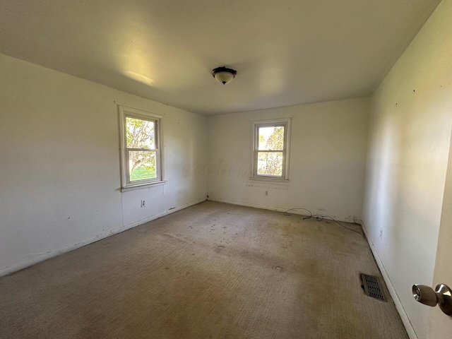 view of carpeted empty room