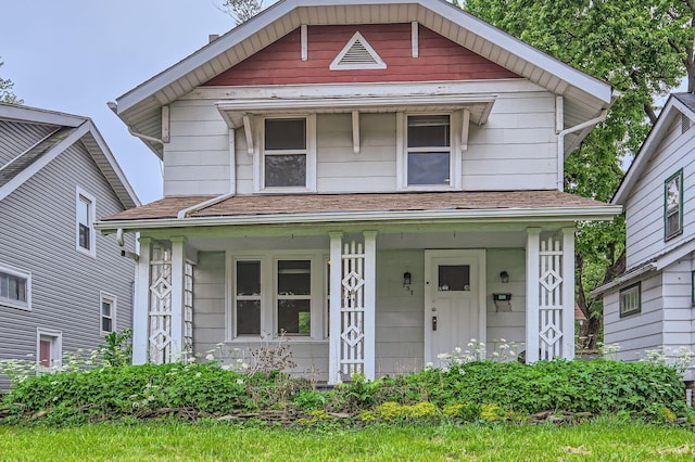 737 S Richardson Ave, Columbus, OH 43204 - view of front of home featuring covered porch and roof with shingles