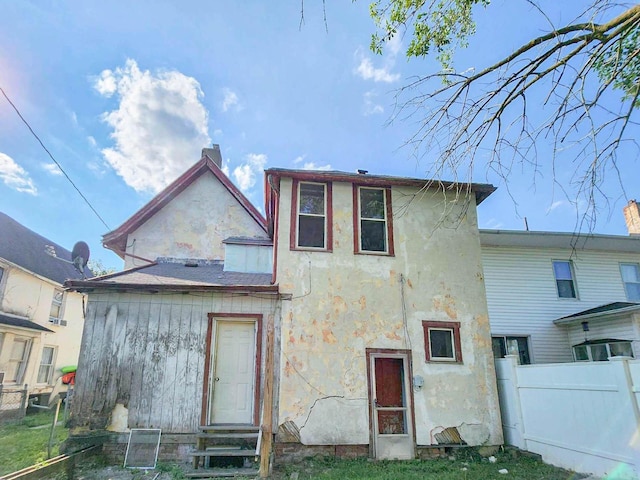 view of back of property