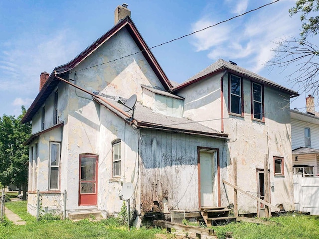 view of rear view of property