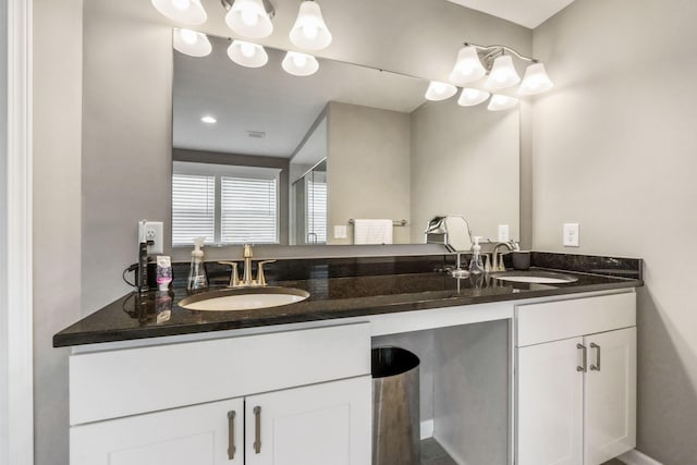 bathroom featuring vanity