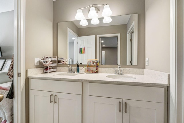 bathroom with vanity