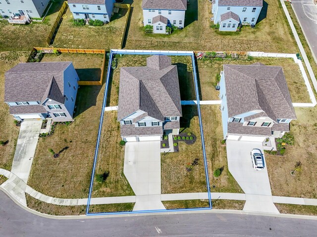 birds eye view of property