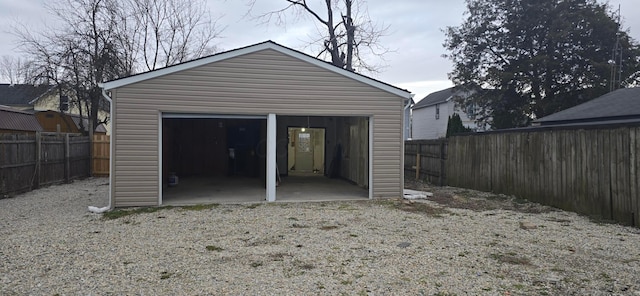 379 Thompson St, Marion, OH 43302 - detached garage featuring fence