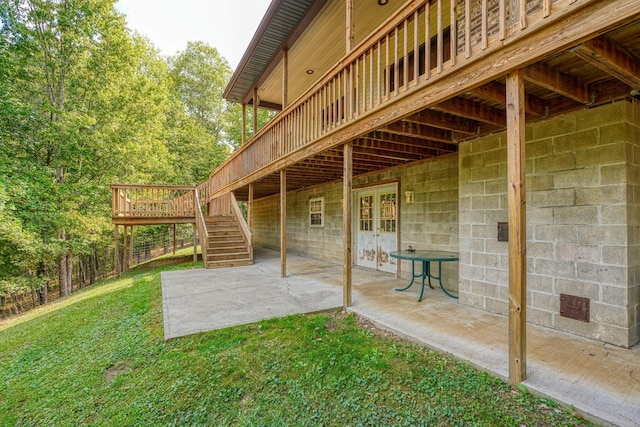 view of patio / terrace featuring a deck