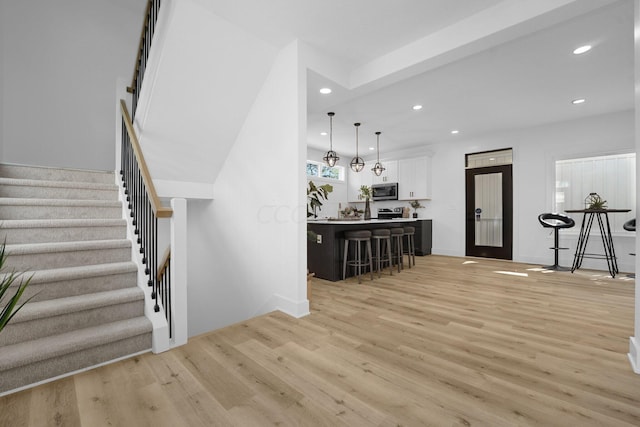 interior space featuring hardwood / wood-style floors