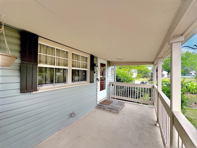 view of patio / terrace with a porch