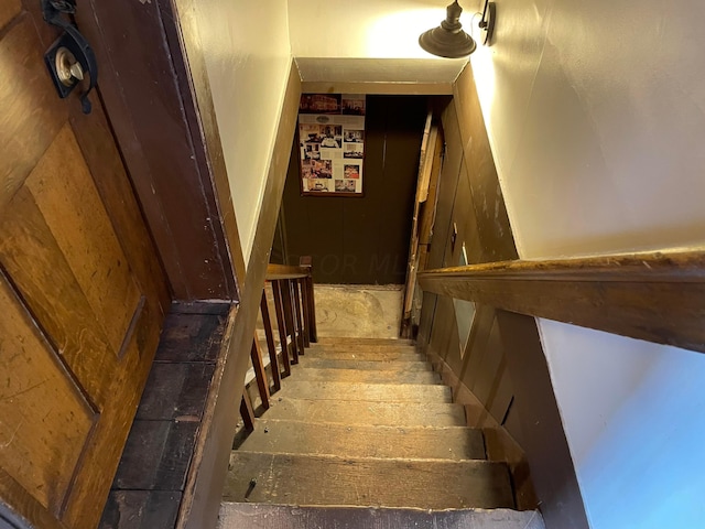 view of stairway