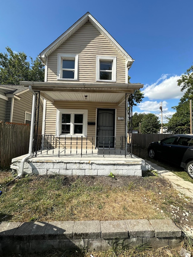 view of front of house featuring a porch