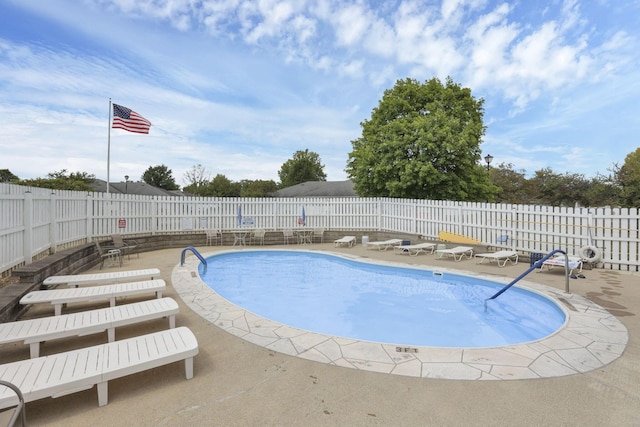 view of pool with a patio area