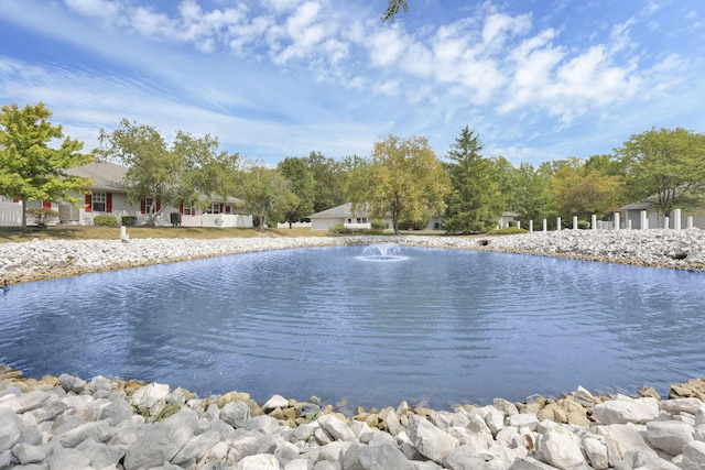 view of water feature