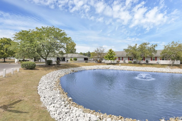 view of water feature