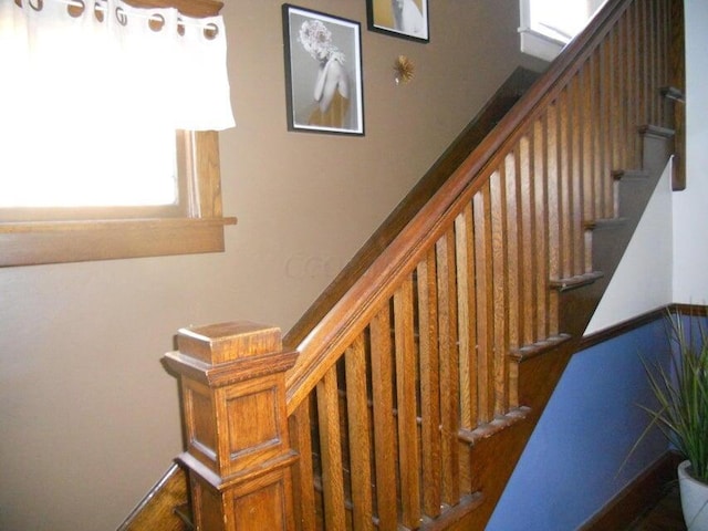 view of stairway