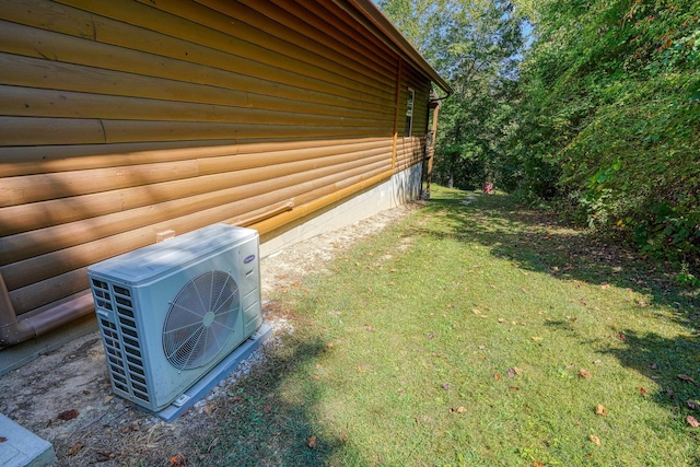 view of yard with ac unit