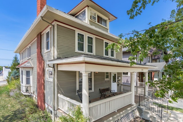 exterior space featuring covered porch