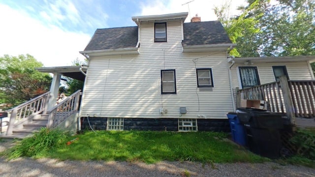 view of back of property