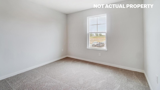 view of carpeted empty room