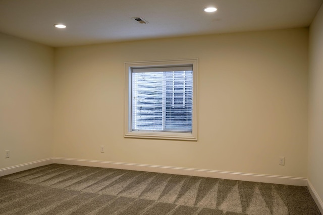 view of carpeted empty room