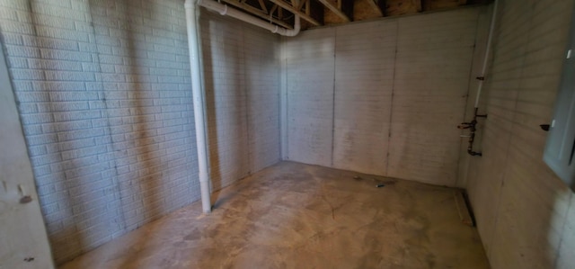 view of basement