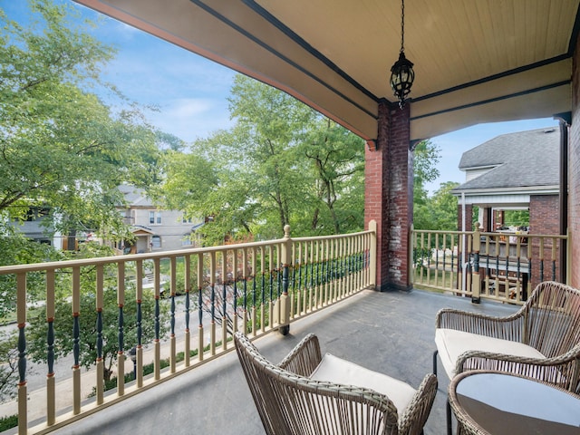 view of balcony