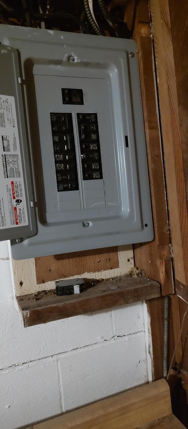 utility room featuring electric panel