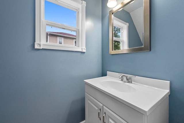 bathroom featuring vanity