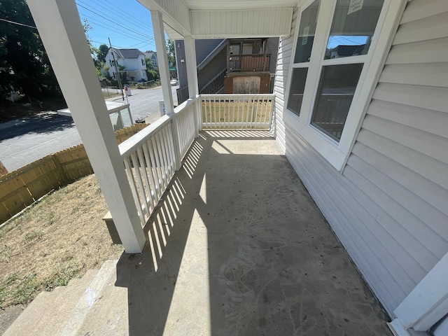 view of patio / terrace with covered porch