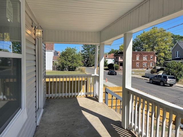 exterior space with covered porch