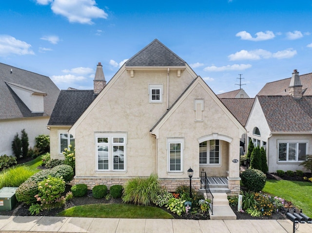 view of french country home