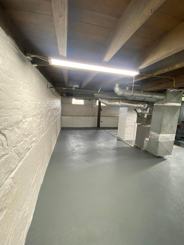 view of basement