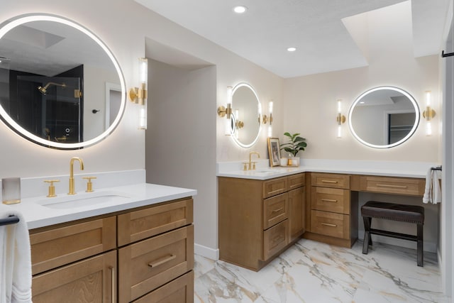 bathroom with vanity