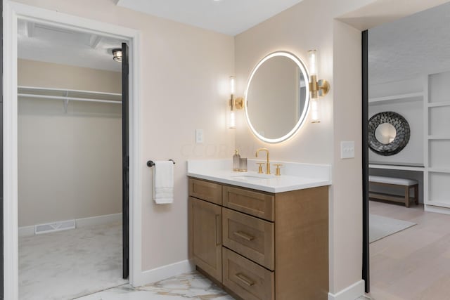 bathroom featuring vanity