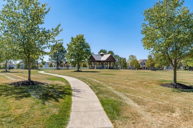 view of community with a yard