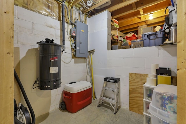 utility room with electric panel