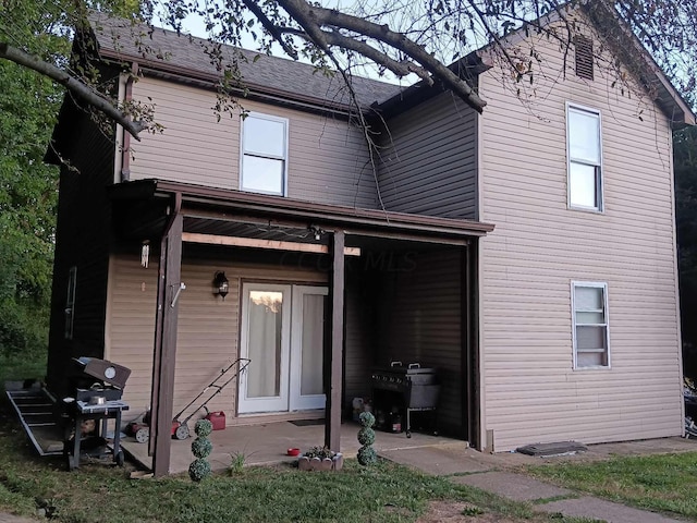 view of rear view of property