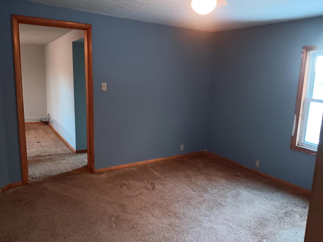 spare room with a healthy amount of sunlight and carpet