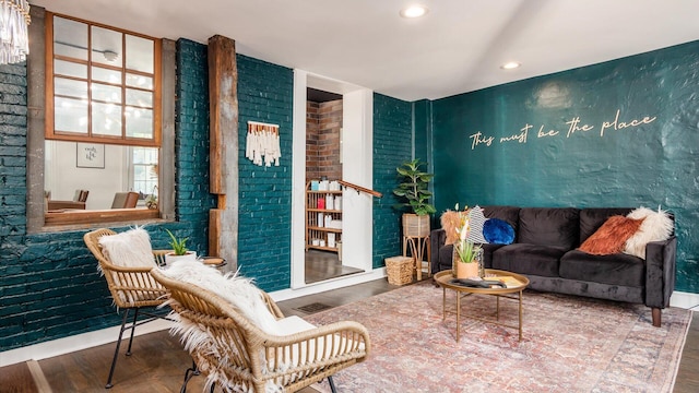 interior space with wood-type flooring