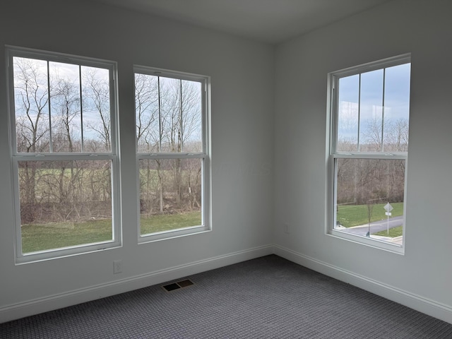 view of carpeted empty room