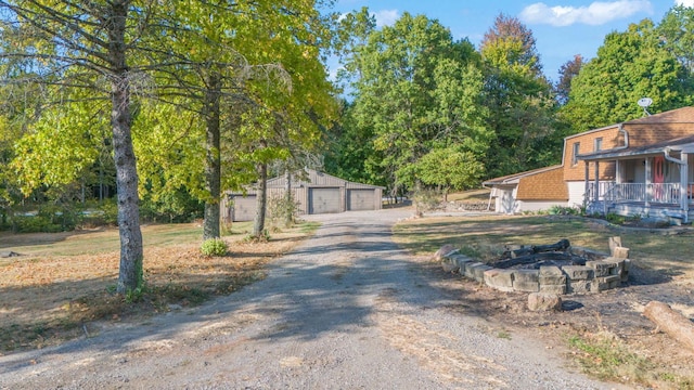 view of road