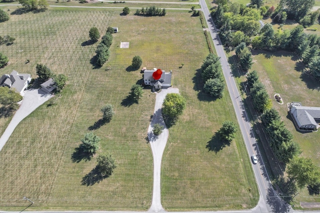 bird's eye view featuring a rural view