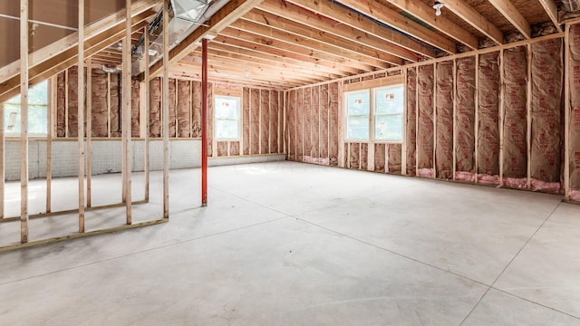 miscellaneous room with concrete flooring